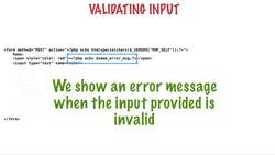 Web Security: Common Vulnerabilities And Their Mitigation - Validating input Instructional Video