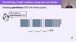 Partition 3-digit numbers in different ways Instructional Video