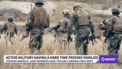 Active Military Having A Hard Time Feeding Their Families News Clip