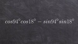 How to write the sum formula of cosine as a single function and angle Instructional Video