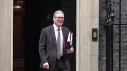 Starmer leaves Downing Street ahead of Prime Minister's Questions News Clip