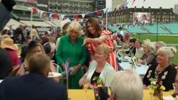 Charles and Camilla attend the Big Jubilee Lunch News Clip