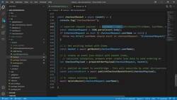 AWS Serverless Microservices with Patterns and Best Practices - Developing "getBasket" of Checkout Basket Function with EventBridge Client Instructional Video