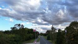 St George's Cross flags fly on lampposts and painted on to zebra crossing in York News Clip