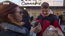 Canadians celebrate legal weed News Clip