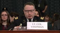 Key U.S. national security adviser testifies at Trump impeachment hearing News Clip