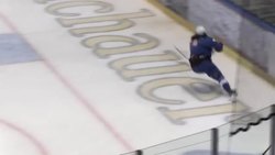 CLEAN : Israeli ice hockey captain plays for Holocaust victims in Poland News Clip