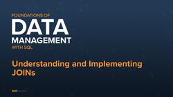 Understanding and Implementing JOINs Instructional Video