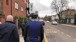 Sadiq makes a dash for his car as protesters ask to speak with him about a low traffic neighbourhood scheme News Clip