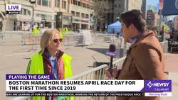 Runners Gather For Boston Marathon News Clip