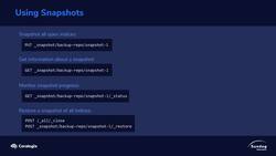 Elasticsearch 7 and Elastic Stack - In Depth and Hands On! - Snapshots Instructional Video