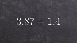 How to add two decimals together Instructional Video