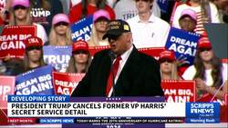 Trump to revoke Secret Service protection for Kamala Harris News Clip