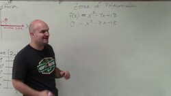 How to find the roots of a quadratic polynomial Instructional Video