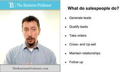 Marketing - What do Sales People Do Instructional Video