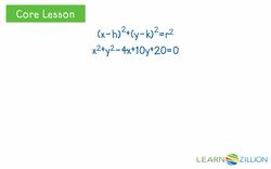 Finding the Center and Radius of a Circle using Completing the Square Instructional Video