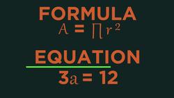 Expressions, Equations, Formulae & Identities Instructional Video