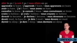 Group 3 Irregular French Verbs (Present Tense) Instructional Video