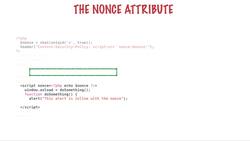 Web Security: Common Vulnerabilities And Their Mitigation - The nonce attribute and the script hash Instructional Video