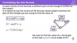 Using the sine ratio Instructional Video