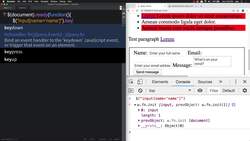 HTML CSS and JavaScript for Beginners - A Web Design Course - Keyboard Events jQuery Instructional Video