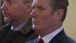 Keir Starmer and Angela Rayner visit Ukrainian Church in Acton News Clip