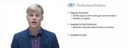 Express vs Implied Contracts Instructional Video