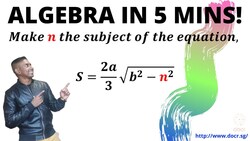 Algebra - Change the Subject of an Equation! Instructional Video