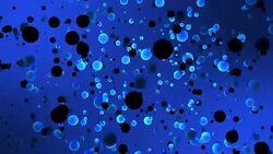 Abstract 3d  blues dots pattern background motion video 60fps.Beautiful circle on dark blue background moving.Modern design ball. Stock Footage