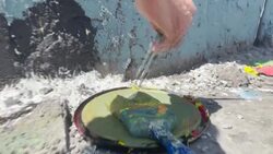 CLEAN : Palestinian artist paints murals on Israeli barrier News Clip