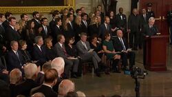 George H.W. Bush eulogized at US Capitol News Clip