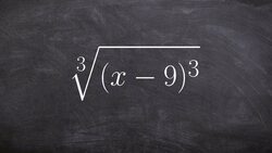 Learn how to simplify the cube root of a binomial expression Instructional Video