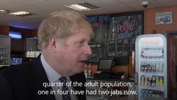 Good chance ‘one-metre plus’ rule can be ditched on June 21, says Johnson News Clip