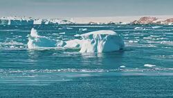 Arctic ocean landscape Stock Footage