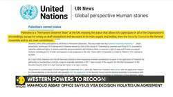 US revokes visas of Palestinian president and 80 other officials ahead of UN meetings News Clip