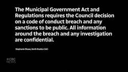 Councils should be more transparent when someone breaks the code of conduct, says P.E.I. federation News Clip