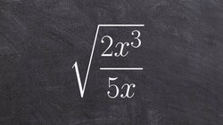 Simplifying a radical expression when the radicand is a rational expression Instructional Video