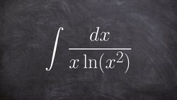 Find the antiderivative using u substitition with a natural logarithm Instructional Video