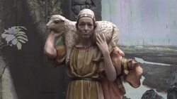 CLEAN : Black Jesus born in burnt Amazon at Brazil church manger News Clip