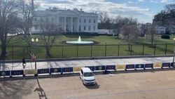CLEAN : Last minute inauguration preparations continue outside the White House News Clip
