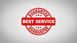 Best Service Signed Stamping Text Wooden Stamp Animation. Red Ink on Clean White Paper Surface Background with Green matte Background Included. Stock Footage