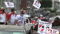 CLEAN : Peru presidential candidate Yonhy Lescano holds final rally in Lima News Clip