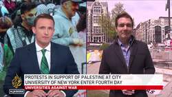 University students continue pro-Palestine campus protests despite crackdown News Clip