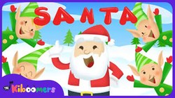 Santa is His Name O | Santa Song | Christmas Songs for Children | The Kiboomers Instructional Video