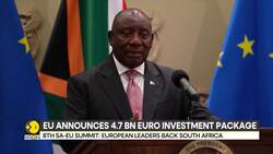 EU pledges 4.7 billion euros to South Africa amid Trump's threat News Clip