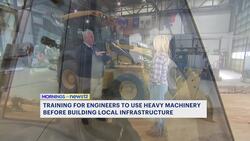 Engineers training at NJ center to use heavy machinery before building local infrastructure News Clip