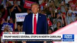 Trump, campaigning in North Carolina, criticizes FEMA's hurricane response News Clip