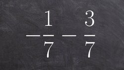 How to determine the difference between two fractions with same denominators Instructional Video