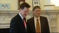 Nick Clegg meeting Bill Gates News Clip