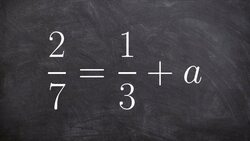 Solve a one step equation using subtraction of fractions Instructional Video
